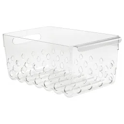 ikea klippkaktus Storage basket for fridge, transparent, 30x19x14 cm-picture-11