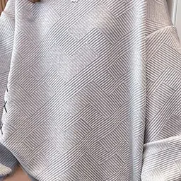 stylecast x revolte Grey Textured Round Neck Casual Sweatshirt image 5