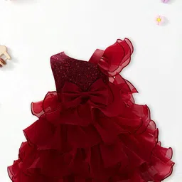 FOREVER FRIDAY Girls Embroidered Off-Shoulder A-Line Dress-picture-16