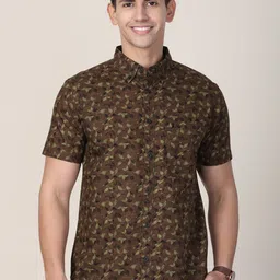 MERCHANT MARINE Men Standard Slim Fit Sheer Printed Casual Shirt-image-33