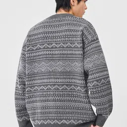 Mast & Harbour Men Fair Isle Printed Pullover image 4