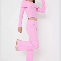 Trendyol Off-Shoulder Sweatshirt With Trousers image 1