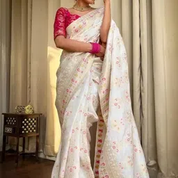 SAADHVI Woven Design Zari Saree-picture-38