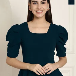 Tromko Sweetheart Neck Puff Sleeve Top-picture-25