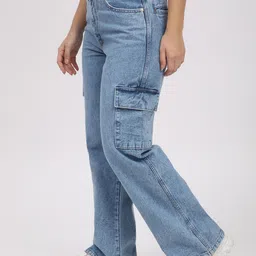 R&B Women High-Rise Mildly Distressed Heavy Fade Jeans image 2