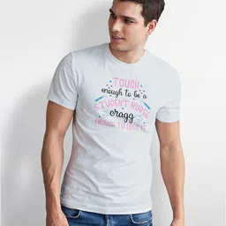 Seekbuylove Men Typography Printed Bio Finish T-shirt image 5