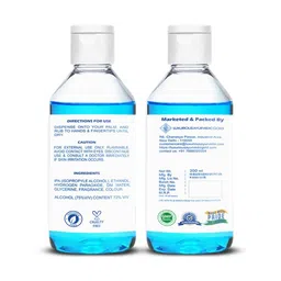 Luxurious Ayurvedic Gold Set Of 5 Advanced Hand Rub Non Sticky Sanitizer - 200 ml Each-image-7