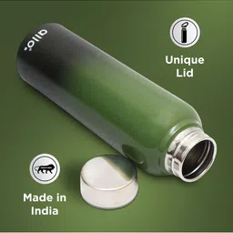 Allo Set of 5 Multicolour Stainless Steel Leak proof Steel Cap Water Bottle 950 ml image 4