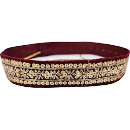 Navti Creations Golden Embroidered Adjustable Kamarband image 4
