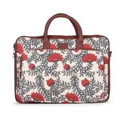 ZOUK Floral Printed PU Oversized Structured Handheld Bag image 5