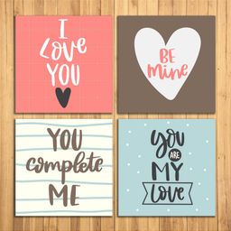 WENS Text Sparkle Laminated Wall Panels Set of 4 - Multicolor-picture-19