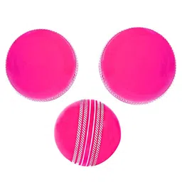 Jaspo T-20 Soft Cricket Balls Pack of 3 - Pink-image-51