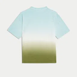 Marks & Spencer Boys Dyed Round Neck Pure Cotton Oversized T-shirt image 2