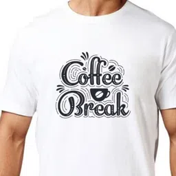 BLUEFICUS Typography Printed Short Sleeves Bio Finish Slim Fit T-shirt image 5