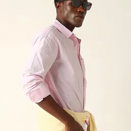 THE BEAR HOUSE Spread Collar Relaxed Fit Pure Cotton Casual Shirt image 3