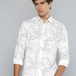 Flying Machine Slim Fit Floral Printed Pure Cotton Casual Shirt-picture-13