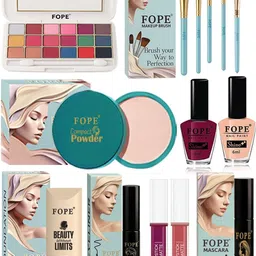 FOPE Set Of 14 Foundation, Compact, Lipstick , Nail Polish, Eyeshadow, Mascara & Eyeliner-picture-27