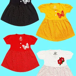 KidzzCart Polka Dot Print Fit & Flare Dress-picture-27
