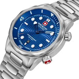 SWISS MILITARY HANOWA Men Dial & Stainless Steel Bracelet Style Straps Analogue Watch SMWGH0006403 image 2