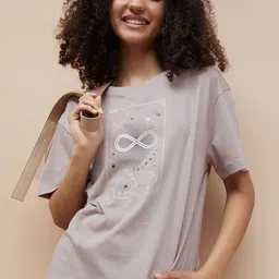 Fame Forever by Lifestyle Typography Round Neck Drop Shoulder Sleeves Printed T-shirt-picture-25