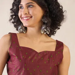 Mitera Ethnic Motifs Ready to Wear Ikat Saree image 4