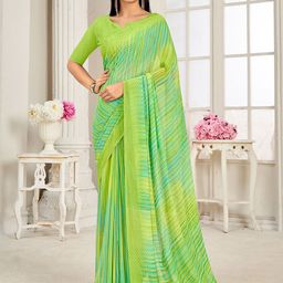 Anouk Rustic Striped Pure Georgette Dabu Saree-picture-39