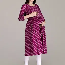 SupBir Women Printed Maternity Kurta-picture-34