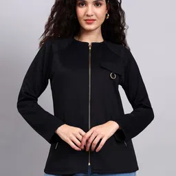 PowerSutra Women Floral Biker Jacket-image-15