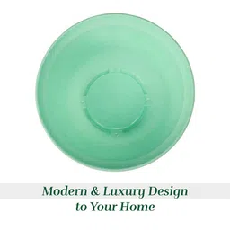 Kuber Industries Green Marble Finish Planters With Tray image 5