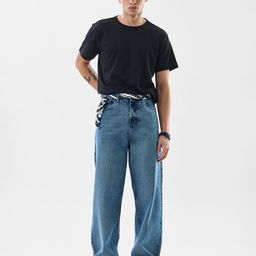 Snitch Men Blue Mid-Rise Relaxed Fit Jeans-picture-13