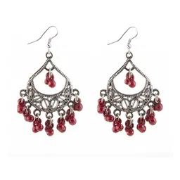 Creative Frogs Set Of 2 Silver Toned Oxidized Drop Earrings image 2