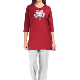 E-MAX Women Printed Night suit-image-73