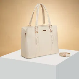 Forever Glam by Pantaloons Colourblocked PU Oversized Structured Shoulder Bag image 1