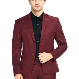 mitanshutrendz Men Notched Lapel Single Breasted Blazer-picture-37