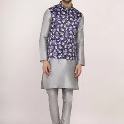 Sadree Dupion Silk Straight Kurta with Churidar image 1