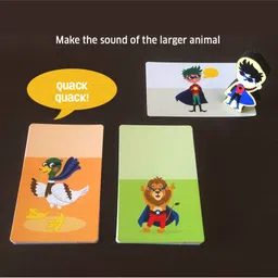 Chalk And Chuckles Superhero Animal Focus Crazy Card Game Pack of 5 - Multicolor image 3