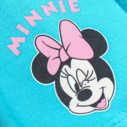 babyhug Babygirl Mid Thigh Skirt Minnie Mouse Graphic - Blue image 3