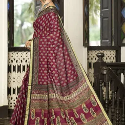 LAKHANI COTTONS Paisley Pure Cotton Saree image 2