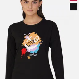 Metronaut Women 2 Printed Bio Finish Applique T-shirt-picture-22