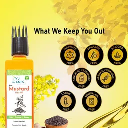 ANI'S Set Of Pure Mustard & White Sesame Hair Oils - 100ml Each image 2