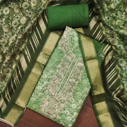 Maroosh Floral Embroidered Unstitched Dress Material-picture-15