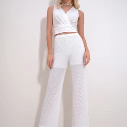 Trend Alacati stili V-Neck Sleeveless Top & Trouser Co-Ords-image-4