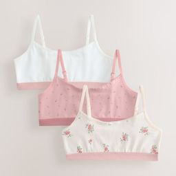NEXT Girls 3Pcs Printed Cotton Crop Tops-picture-2