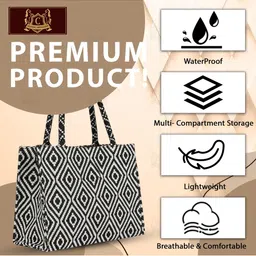 CLASSIC SMUGGLER Geometric Printed Structured Tote Bag image 5