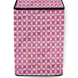 The Furnishing Tree Magenta PVC Washing Machine Cover-picture-27