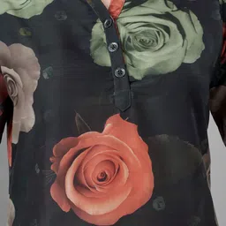 TITTLI Floral Printed Pack Of 2 Mandarin-Neck Tunic With Trousers Co-Ords image 5