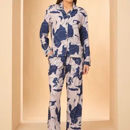 Sweet Dreams Abstract Printed Shirt Collar Short Sleeves Shirt & Pyjamas-picture-12