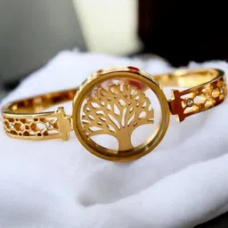 Gems Guru Unisex Gold Bracelet image 2