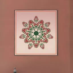nestroots Pink & Green 1 Piece Canvas Floral and Botanical Wall Paintings-image-27