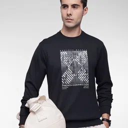 French Connection Graphic Printed Pullover Sweatshirt-picture-38